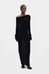 Ann Demeulemeester Barbro Dropped Shoulder Midi Knitted Dress