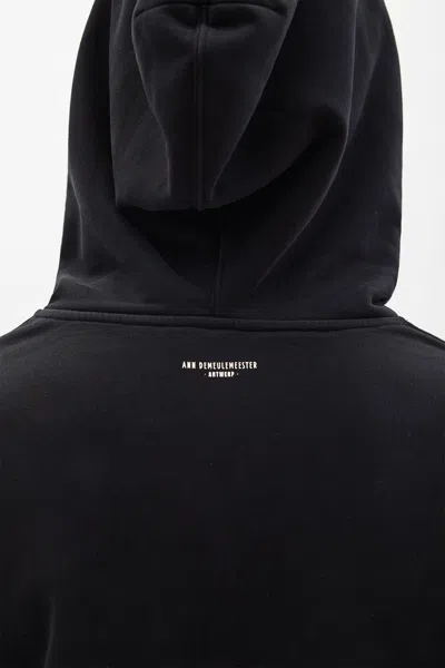 Ann Demeulemeester Bardi Comfort Hoodie Sweatshirt In Black