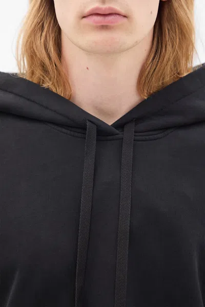 Ann Demeulemeester Bardi Comfort Hoodie With "frame" Print In Black