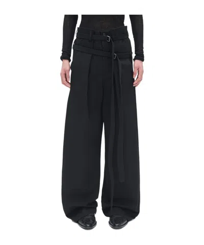 Ann Demeulemeester Belt Loop Casual Pants In Black