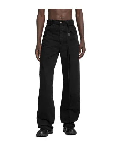 Ann Demeulemeester Belt-loop Jeans In Black