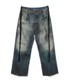 Ann Demeulemeester Distressed Panelled Jeans In Blue