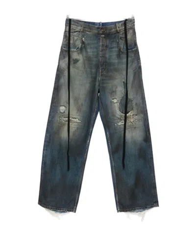 Ann Demeulemeester Belt Loop Jeans In Blue