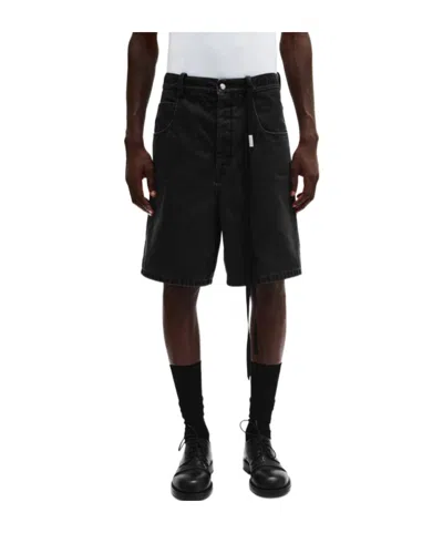 Ann Demeulemeester Belt-loop Shorts In Grey