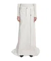 Ann Demeulemeester Belt Loop Skirt In White