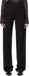 Ann Demeulemeester Belt Loop Track Pants In Black
