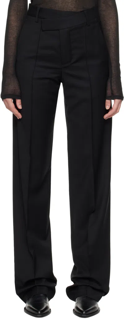 Ann Demeulemeester Belt Loop Track Pants In Black