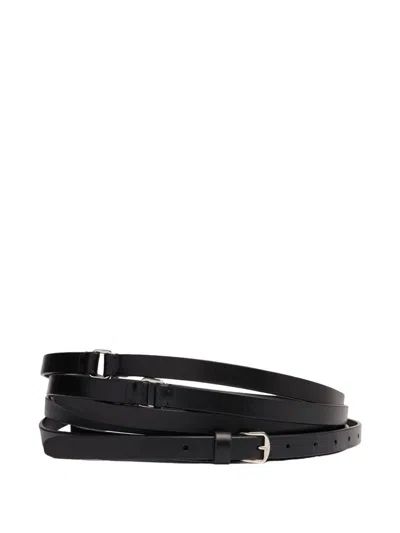 Ann Demeulemeester Belt Triple Wrap "kepa" In Black