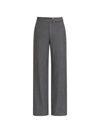Ann Demeulemeester Belted Trousers In Gray