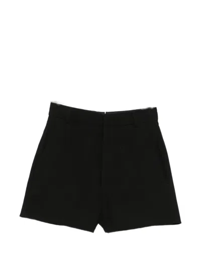 Ann Demeulemeester Belt-loop Shorts In Black