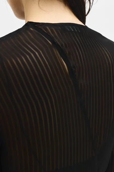 Ann Demeulemeester Benonia Long Sleeve Top In Multicolor