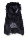 Ann Demeulemeester Bereta Shearling Waistcoat In Black