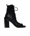 Ann Demeulemeester Woman Ankle Boots Black Size 11 Leather In Black