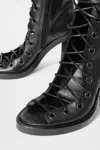 Ann Demeulemeester Bernardina Lace-up Sandals In Multicolor