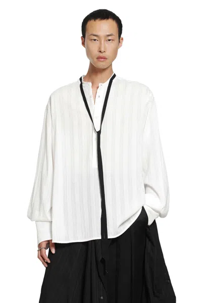 Ann Demeulemeester Bertil Serafino Shirt In White