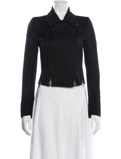 Pre-owned Ann Demeulemeester Biker Jacket In Black