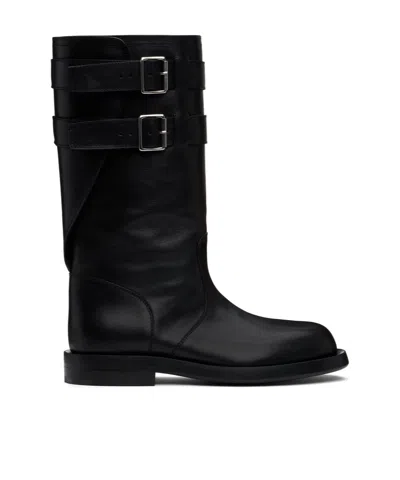 Ann Demeulemeester Black Milan Soft Biker Boots