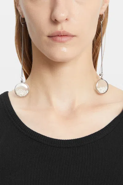 Ann Demeulemeester Bilha Medaillon Earrings In Metallic