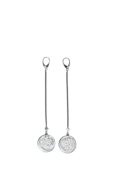 Ann Demeulemeester Bilha Medallion Earrings In Metallic