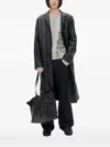 Ann Demeulemeester Bird-print Wool Sweater In Gray