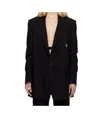 Ann Demeulemeester Black Agnes High Comfort Tailorerd Blazer In Black
