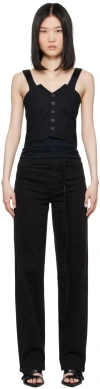 Ann Demeulemeester Black Aiko Waistcoat Camisole In 099 Black