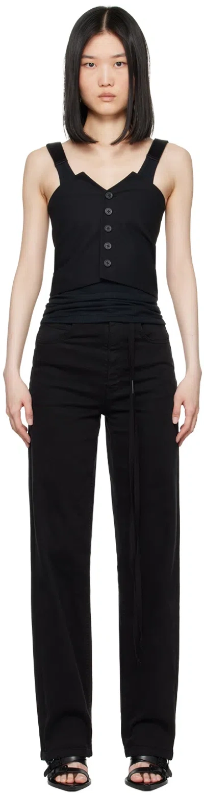 Ann Demeulemeester Black Aiko Waistcoat Camisole In 099 Black