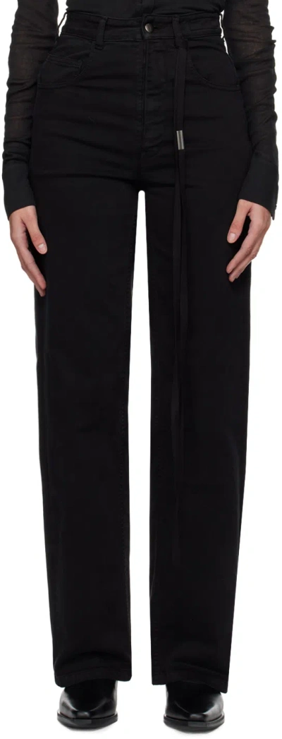 Ann Demeulemeester Black Bami Jeans In 099 Black