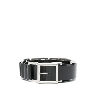 Ann Demeulemeester Black Belts Men