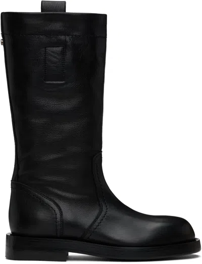 ANN DEMEULEMEESTER BLACK BENTE BOOTS