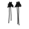 Ann Demeulemeester Kepu Cuffs With Ruffles Distressed Lace In Black