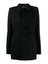 Ann Demeulemeester Black Cavalier Blazer In Black