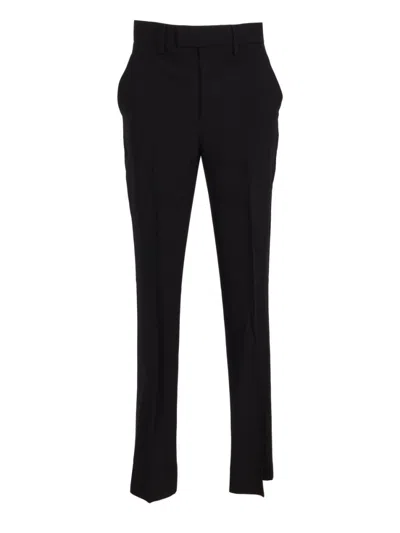ANN DEMEULEMEESTER BLACK CIGARETTE TROUSERS