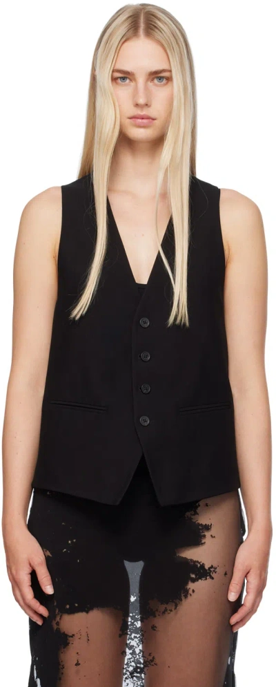 Ann Demeulemeester Black Charlotte Waistcoat In 099 Black