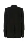 Ann Demeulemeester Black Sigle Breasted Blazer In 099