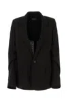 Ann Demeulemeester Black Sigle Breasted Blazer