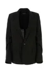 Ann Demeulemeester Black Sigle Breasted Blazer