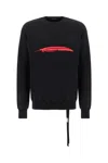 Ann Demeulemeester Black Cotton Sweatshirt In 099