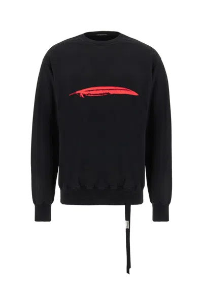 Ann Demeulemeester Black Cotton Sweatshirt