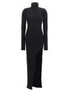 Ann Demeulemeester Cyntia Long Asymmetric High Neck Sweater In Black