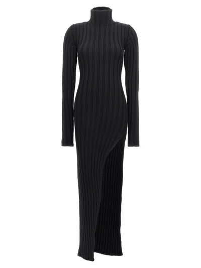 ANN DEMEULEMEESTER BLACK CYNTIA SLIM FIT DRESS