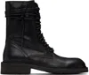 Ann Demeulemeester Black Danny Ankle Boots In Black