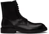 Ann Demeulemeester Danny Leather Ankle Boots In Black