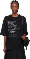 Ann Demeulemeester Black Danvald High Comfort T-shirt In Black