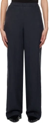 Ann Demeulemeester Black Dela Trousers In 098 Off-black