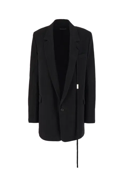 ANN DEMEULEMEESTER BLACK DENIM BLAZER