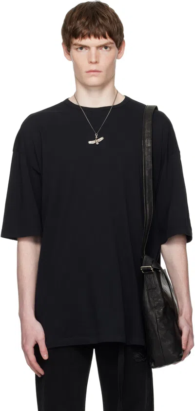 Ann Demeulemeester Black Dieter 'the Dialogue Of Another Day' T-shirt