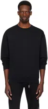 Ann Demeulemeester Black 'eclipse Of You' Sweatshirt In Black + White Print