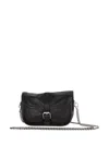 Ann Demeulemeester Small Lamb Leather Satchel Bag In Black
