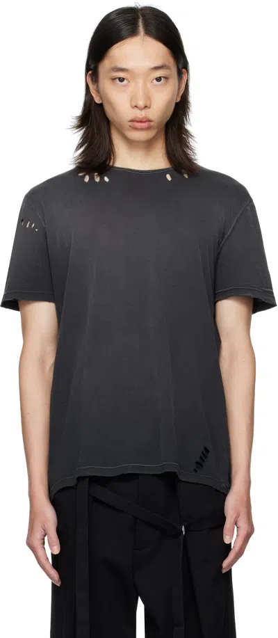 Ann Demeulemeester Black Eternal Eagle Baptist Standard T-shirt